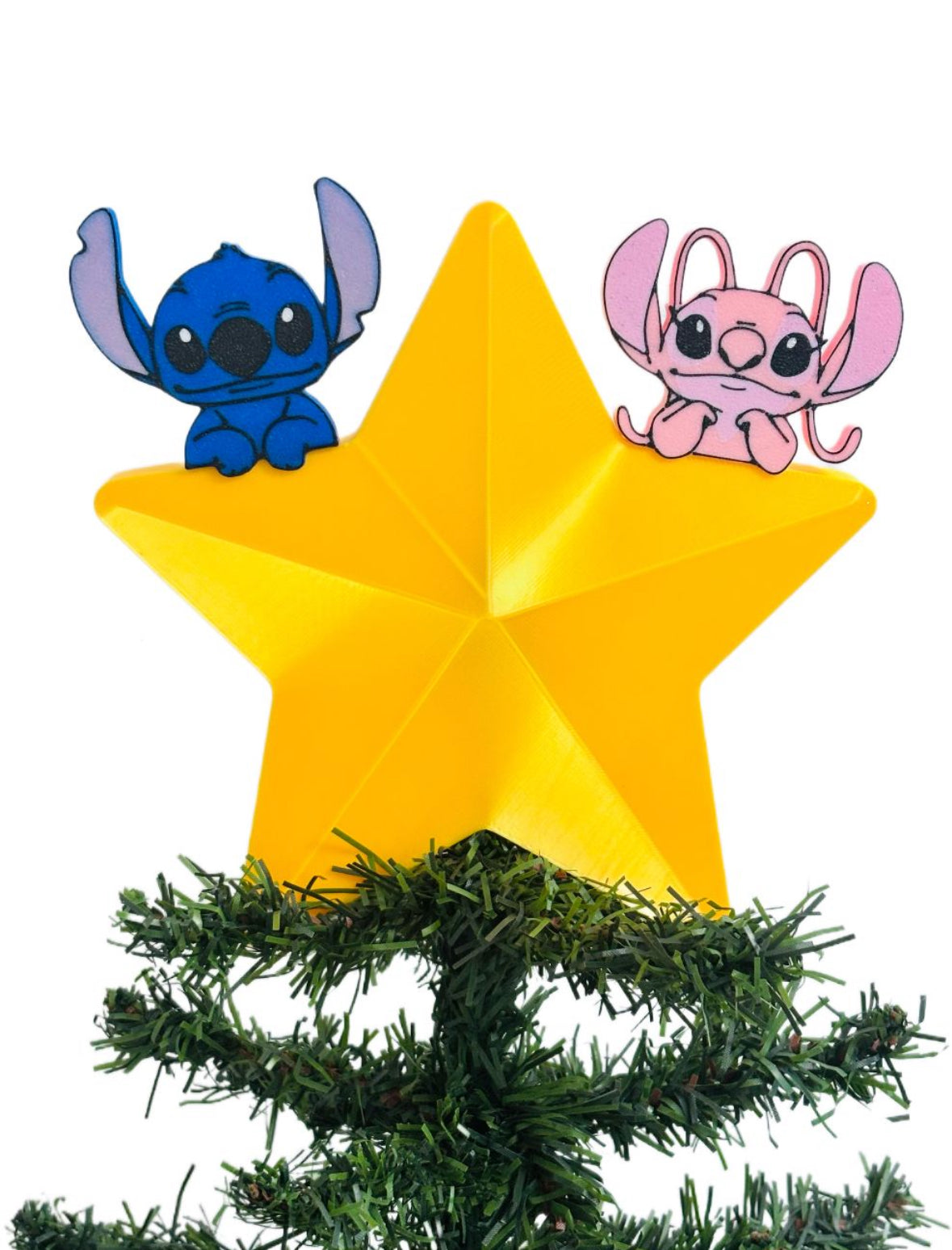 ANGEL Y STICH ESTRELLA ÁRBOL